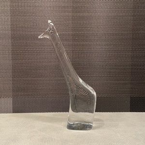 Baccarat Clear Crystal Giraffe Figurine